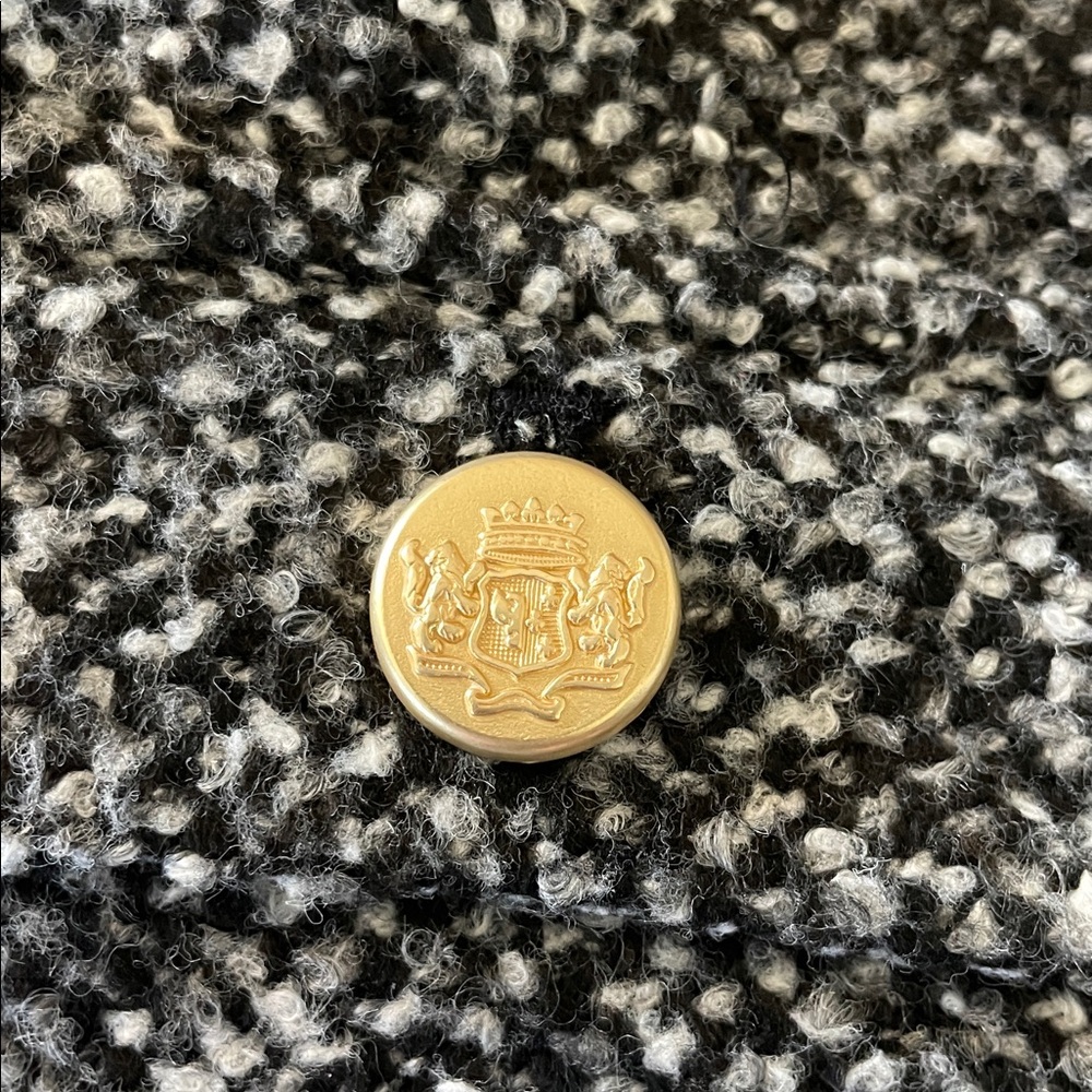 NWT - Abercrombie & Fitch tweed collarless jacket - Picture 7 of 8